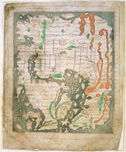 Rechteckige Weltkarte von Anglo Saxon