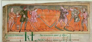 Ernte, aus einem Kalender (Detail) von Anglo Saxon