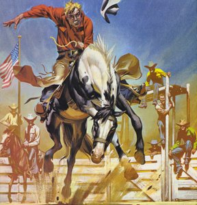 Amerikanischer Bronco-Reiter