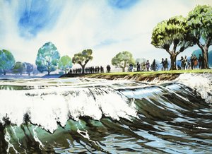 Berühmte Flüsse -- Der Severn: Die Severn Bore von Angus McBride
