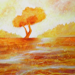 Goldener Herbstbaum von Ania Witwitzka
