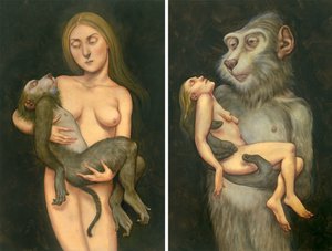 Pieta mit Makake