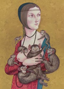 Frau mit Affen, 2016