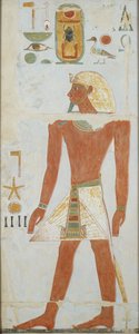 Kopie der Wandmalerei, Deir el Bahri Großer Tempel, Kapelle des Anubis, 20. Jahrhundert
