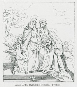 Vision der St. Katharina von Siena von Anna Brownell Jameson