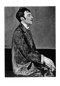 Porträt des Dichters Ossip Mandelstam 1891-1938 von Anna Mikhaylovna Zelmanova Tchudovskaya