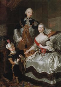 Peter III. und Katharina II. von Russland mit ihrem Sohn Paul von Anna Rosina Lisiewska