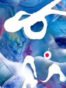 Lebendiges blaues flüssiges Abstrakt