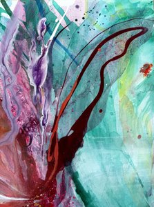 Lebendiger Blumenfluss von Anna Viklund