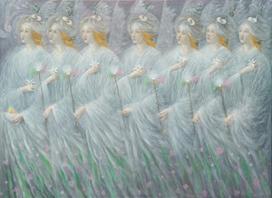 Die Offenbarungen des Frühlings (Diptychon), rechte Tafel, 2012 von Annael Anelia Pavlova