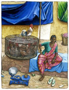 Mysore Markt von Annalisa Morrocco