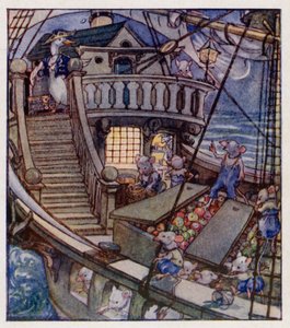 Kinderreim: Ich sah ein Schiff segeln von Anne (after) Anderson