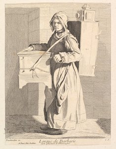 Leierkastenmann, 1737 von Anne Claude Philippe de Caylus