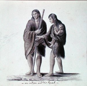 Ein Indianer und seine Squaw von Anne Marguerite Hyde de Neuville