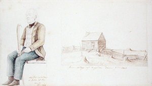 Erste Hütte von Angelica und der erste Siedler von Allegany County, New York von Anne Marguerite Hyde de Neuville