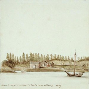 Haus von Major van Rensselaer in der Nähe von Albany, New York von Anne Marguerite Hyde de Neuville