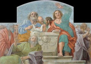 Apostel am leeren Grab von Annibale Carracci