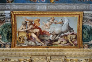 Aurora entführt Cephalus, Detail des Gewölbes der Galerie, 1597-1604 (Detail) von Annibale Carracci