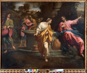 Christus und die Samariterin am Brunnen von Annibale Carracci