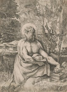 Heiliger Hieronymus in der Wildnis