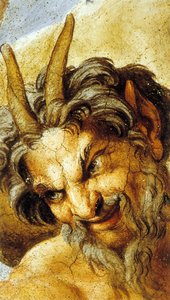 Satyr im Farnese-Palast in Rom (Wandmalerei)