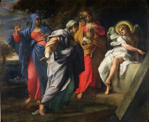 Die heiligen Frauen am Grab Christi, ca. 1597-8 von Annibale Carracci