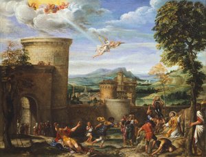 Das Martyrium des Heiligen Stephanus, ca. 1603-04 von Annibale Carracci
