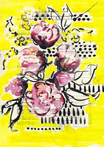 Lebendige rosa Blumen von Annick