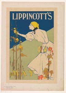 Werbung für eine Maiausgabe von Lippincott
