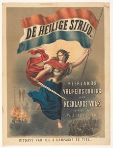 Plakat für Der Heilige Kampf von Willem Jacobszoon Hofdijk von Anonymous