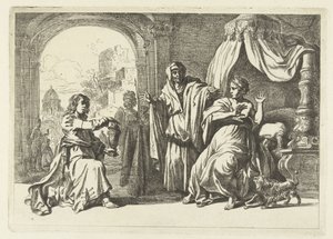 Artemisia erhält die Urne mit der Asche ihres verstorbenen Ehemanns Mausolus