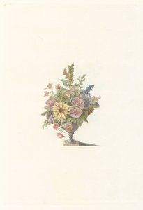 Blumenvase mit unter anderem einer Sonnenblume von Anonymous
