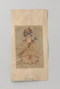 Buddha mit Ruyi in der Hand, sitzend auf einer Lotusblume