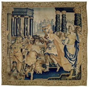 Coriolanus erhält den Lorbeerkranz (Die Geschichte von Coriolanus)
