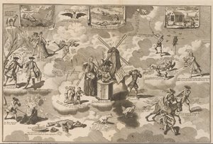 Der geschlagene Aktionär im Schaukelstuhl, 1720 von Anonymous