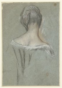 Elegante Dame, von hinten