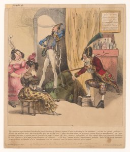 Französische Karikatur von Anonymous