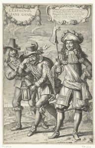 Französische Karikatur über den Verlust von Gent, 1678 von Anonymous