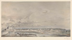 Ansicht von Fort Elmina an der Küste von Ghana