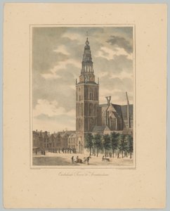 Ansicht des Oudekerksturms in Amsterdam