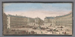 Ansicht des Place des Victoires in Paris