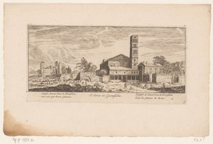 Ansicht der Santa Croce in Gerusalemme, Rom