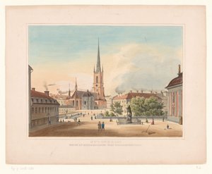 Ansicht der Kirche von Riddarholmen, Stockholm