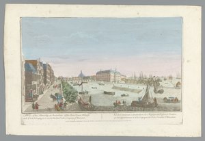 Ansicht des Admiralitätsmagazins in Amsterdam