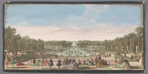 Ansicht des Bassin de Latone im Garten von Versailles