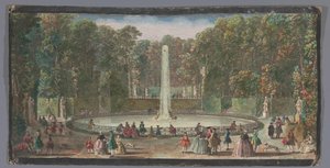 Ansicht des Bassin des Muses im Garten des Château de Marly von Anonymous