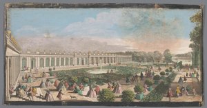 Ansicht des Grand Trianon im Garten von Versailles