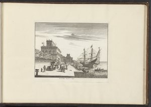 Ansicht des Königspalastes an der Küste von Neapel von Anonymous