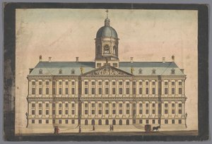 Ansicht des Rathauses in Amsterdam