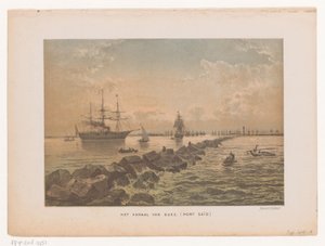 Ansicht des Suezkanals bei Port Said von Anonymous